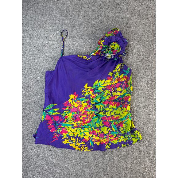 NWT Tracy Reese Hope for Flowers Corsage Cami Top Bright Floral Multi Medium - Picture 3 of 11